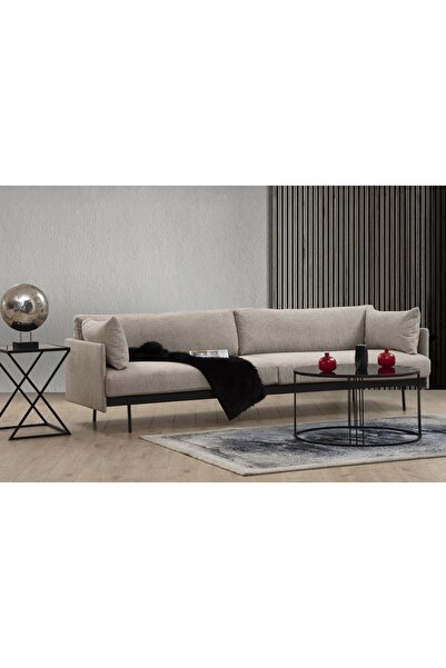 Vivense MALİBU DÖRTLÜ KOLTUK, SÜTLÜ KAHVE