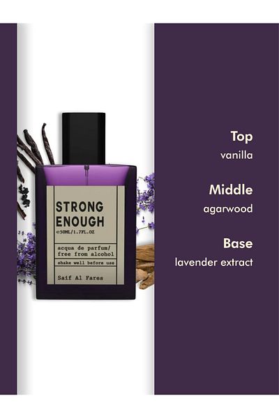 SAIF AL FARES Strong Enough Perfume for Men (Leather, Oudh) 50ML