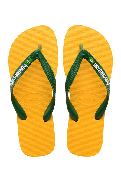 Havaianas Brazil Logo Pop Flip Flops - Yellow
