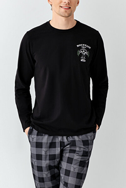 Arnetta Erkek Siyah Pijama Takımı