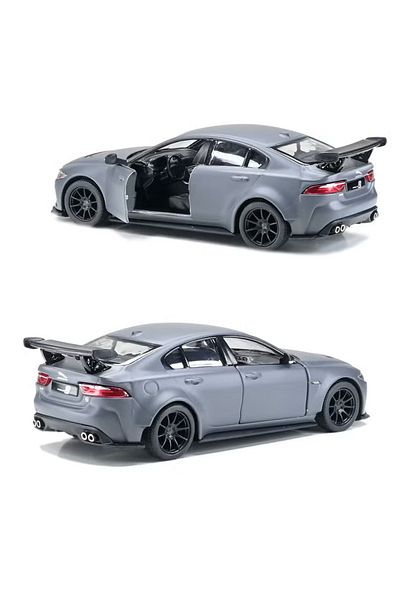 Kinsmart Jaguar XE SV Project 8 Matte Grey 1:36 Officially Licensed Die-Cast Metal Model Car