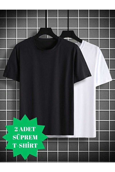 THE WHITE Tricou de damă din 2 piese de culoare uni