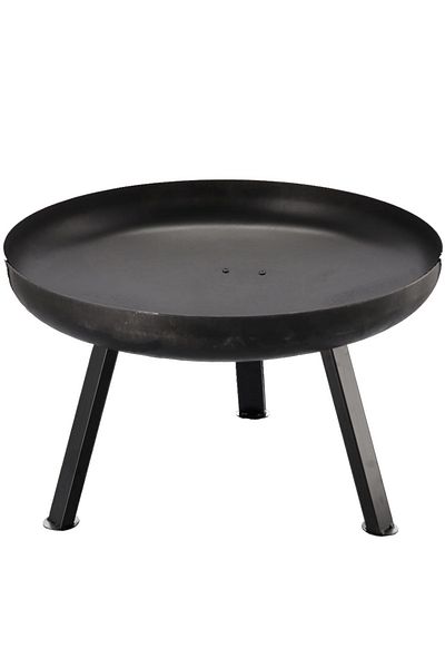SERSIMO Garden fireplace 60x36 cm, with removable legs, resistant to high temperatures, black