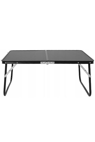 SERSIMO Metal folding table for garden, beach or picnic, MDF top, 60x42x27cm