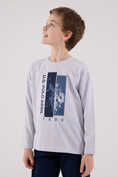 U.S. Polo Assn. U.S. Polo Assn Erkek Çocuk Gri Pijama Takımı