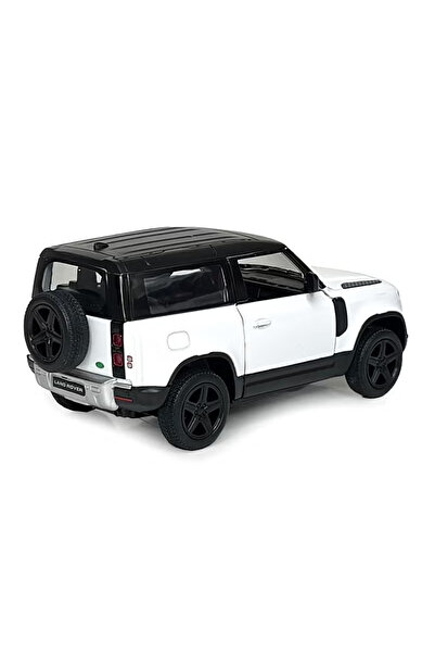 Kinsmart Land Rover Defender 90 White 1:36 Officially Licensed Die-Cast Metal Model Car