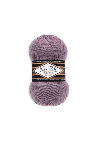 Alize Superlana Classic Hand Knitting Yarn 100g – 75% Acrylic 25% Wool – Color No: 312 - Mountain Pink
