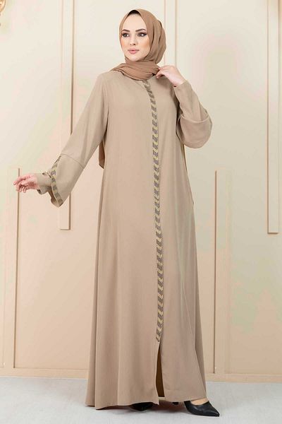 ISTANBUL STYLES Strass Stone Hijab Ferace Dress