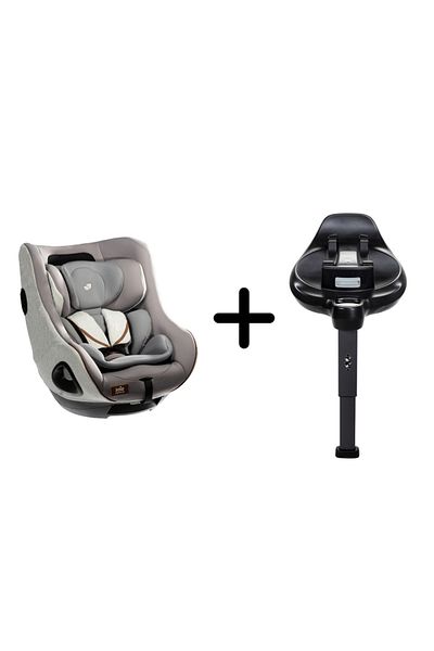 Joie - Set scaun auto rotativ i-Harbour Signature Oyster, 40-105 cm + i-Base Encore, testat ADAC