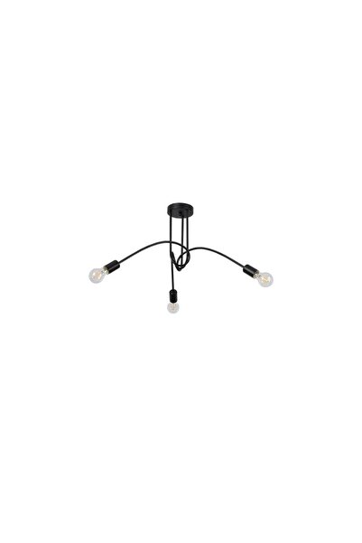 MasterLED Candelabru suspendat cu 3 becuri LED, E27, cadru din oțel, diametru...