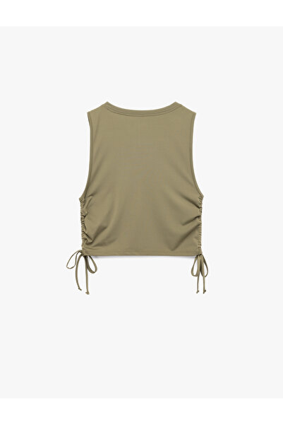 Koton Slim Fit Sleeveless Crew Neck Crop Sports Singlet