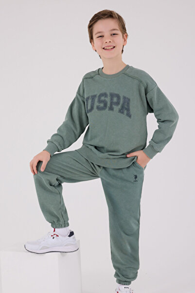 U.S. Polo Assn. U.S. Polo Assn Erkek Çocuk Yeşil Eşofman Takımı