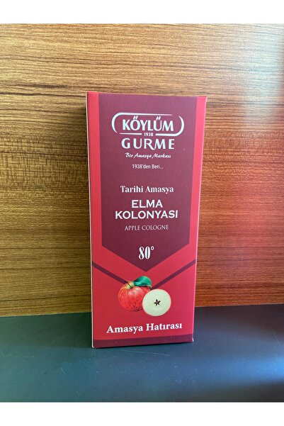 Köylüm Gurme Tarihi Amasya Elma Kolonyası Cam Şişe 80 derece