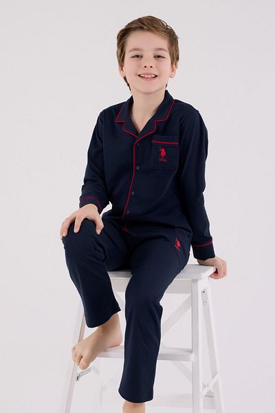 U.S. Polo Assn. U.S. Polo Assn Set de pijamale pentru băiat bleumarin