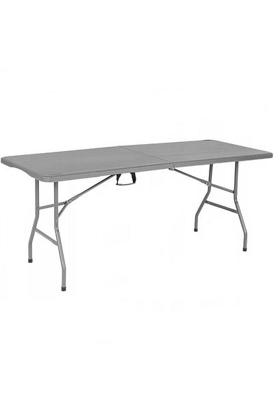 SERSIMO Masa dreptunghiulara pliabila multifunctionala, 180x70x74cm, gri