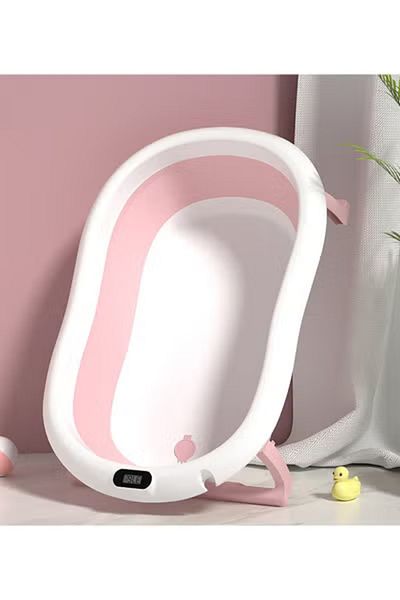Fun Moment حوض استحمام قابل للطي للأطفال مع مقياس حرارة