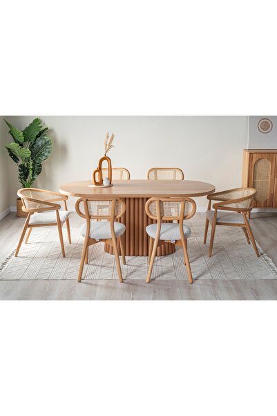 Vivense KRAROS YEMEK MASA TAKIMI, BEJ