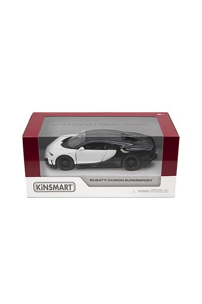 Kinsmart Bugatti Chiron White 1:36 Officially Licensed Die-Cast Metal Model Car