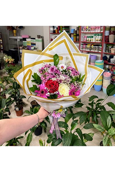 ÜÇLER ÇİÇEK buket ambalaj kağıdı 20ADET