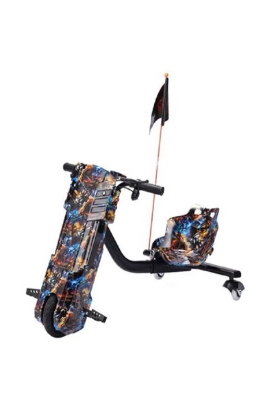 rexa 3-Wheel Slip-Resistant Electric Ride-On Scooter for Kids – Multicolor, 94x64cm