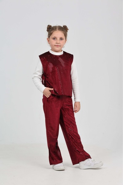 junior baby kids Set de îmbrăcăminte pentru fete din țesătură catifea cu buli...