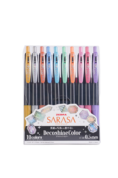 Zebra SARASA-CLP DECOSHINE 10C BX OF 10