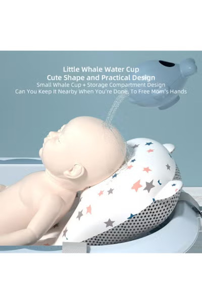 Fun Moment Foldable Baby Bathtub with Thermometer