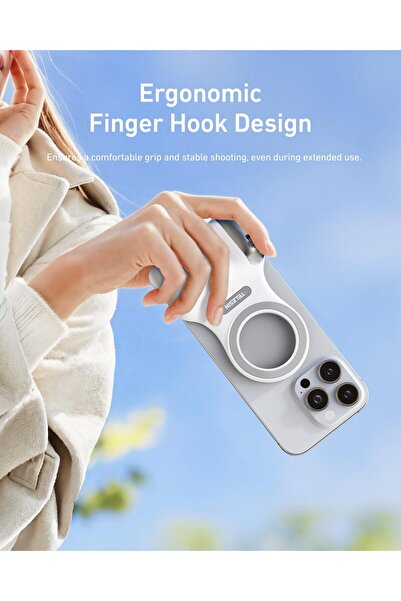 TELESIN P1-MP-10 DSLR Style Magnetic Phone Camera Grip with Detachable Wireless Shutter