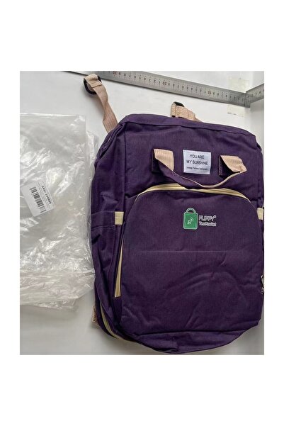 Flippy Mom Backpack with Folding Cot & Changing Base, Water-Resistant, Thermal Pocket, 42x32x22 cm,