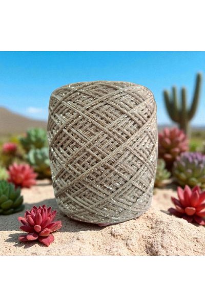 Kırlangıç Cotton Ladder Lase & Glitter Lase Mix Design Hand Knitting Rope 160 Gr