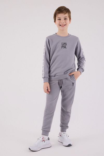 U.S. Polo Assn. U.S. Polo Assn Set de trening gri pentru băiat