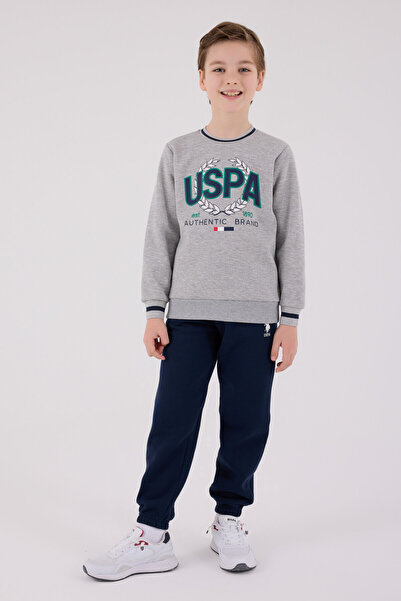 U.S. Polo Assn. ERKEK ÇOCUK EŞOFMAN TAKIMI - GRİ MELANJ