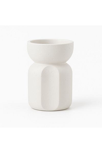 Bergott Bakhoor Burner (Incense Holder) White - Simple Design with Metal Plate