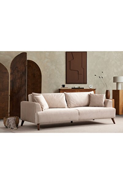 Vivense BUHARA ÜÇLÜ YATAKLI KOLTUK, EKRU