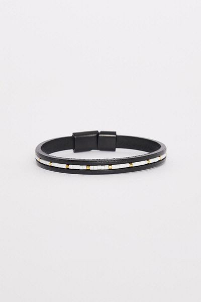 Tudors Men's Genuine Leather Bracelet