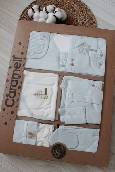 Caramell Barbosa 100% Cotton 10-Piece Newborn Hospital Discharge Set (56-62cm) New Season