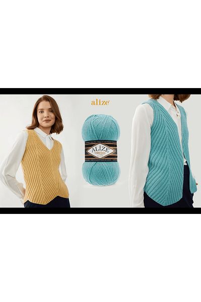 Alize Superlana Classic Hand Knitting Yarn 100g – 75% Acrylic 25% Wool – Color No: 652 - Smoke