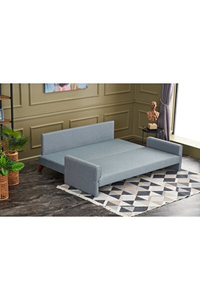 Vivense BELLA SOFT YATAKLI ÜÇLÜ KOLTUK, MAVİ