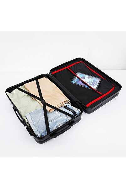 Flippy Travel Suitcase 56x35x22 cm, 4 Wheels, Adjustable Handle, ABS, 3-digit Lock, Pink