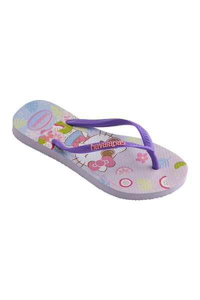 Havaianas Kids Slim Hello Kitty Flip Flops - Lilac