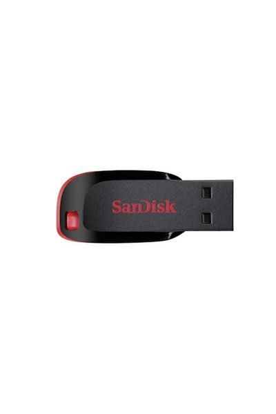 SanDisk Memory Stick 128GB, USB 2.0, V22, Silicon, Black/Red