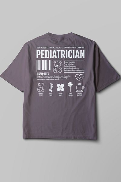 Pratik Medikal Pediatrician - Oversize T-Shirt Smoked Unisex