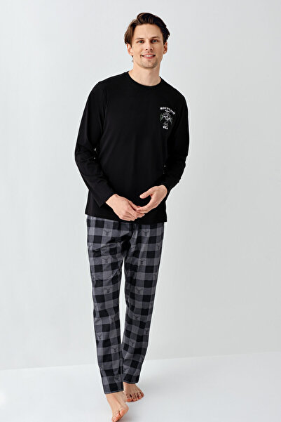 Arnetta Erkek Siyah Pijama Takımı