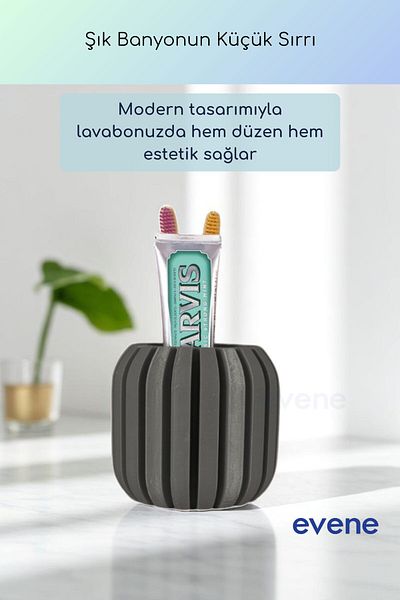Evene Θήκη οδοντόβουρτσας Βάση οδοντόβουρτσας Βάση οδοντόβουρτσας Σκούρο γκρι Χρώμα Μοντέλο 79