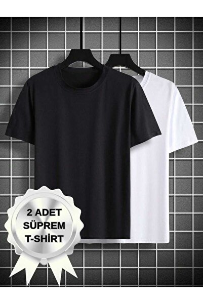 THE WHITE Ανδρικό T-Shirt με λαιμόκοψη ποδηλάτου, σετ 2 τεμαχίων