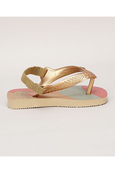 Havaianas Baby Palette Glow Flip Flops - Golden