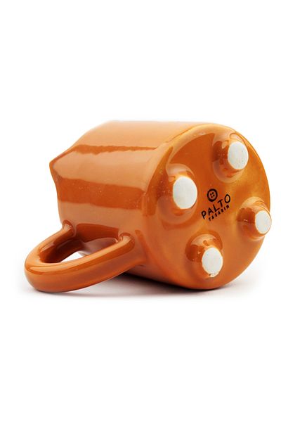 PALTO TASARIM Meow 09 Handmade 3D Brown Shiny Mug - Handmade Ceramic Mug