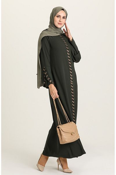 ISTANBUL STYLES Strass Stone Hijab Ferace Dress
