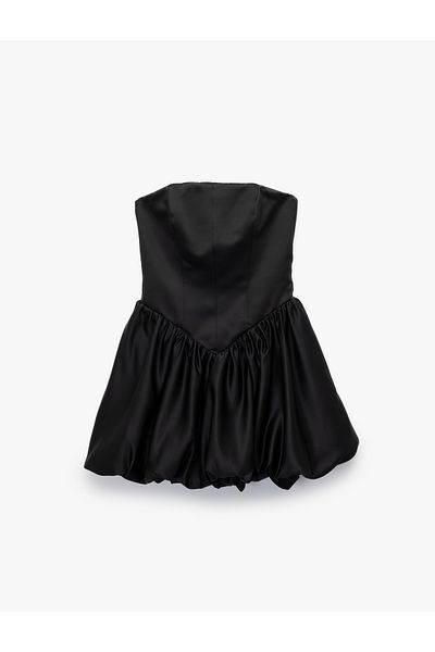 Koton Strapless Neckline Sleeveless Mini Balloon Dress