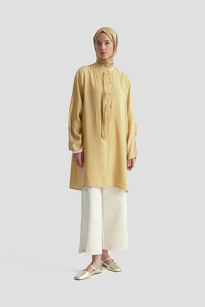 Armine Tunica cu guler domnului 25KD9010 Camel